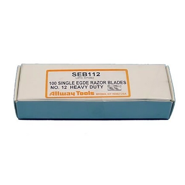 thumbnail image 2 of TITAN Single Edge #12 Razor Blades – 100 Pack, Industrial Scraping, Made In USA, 11038 2 of 6